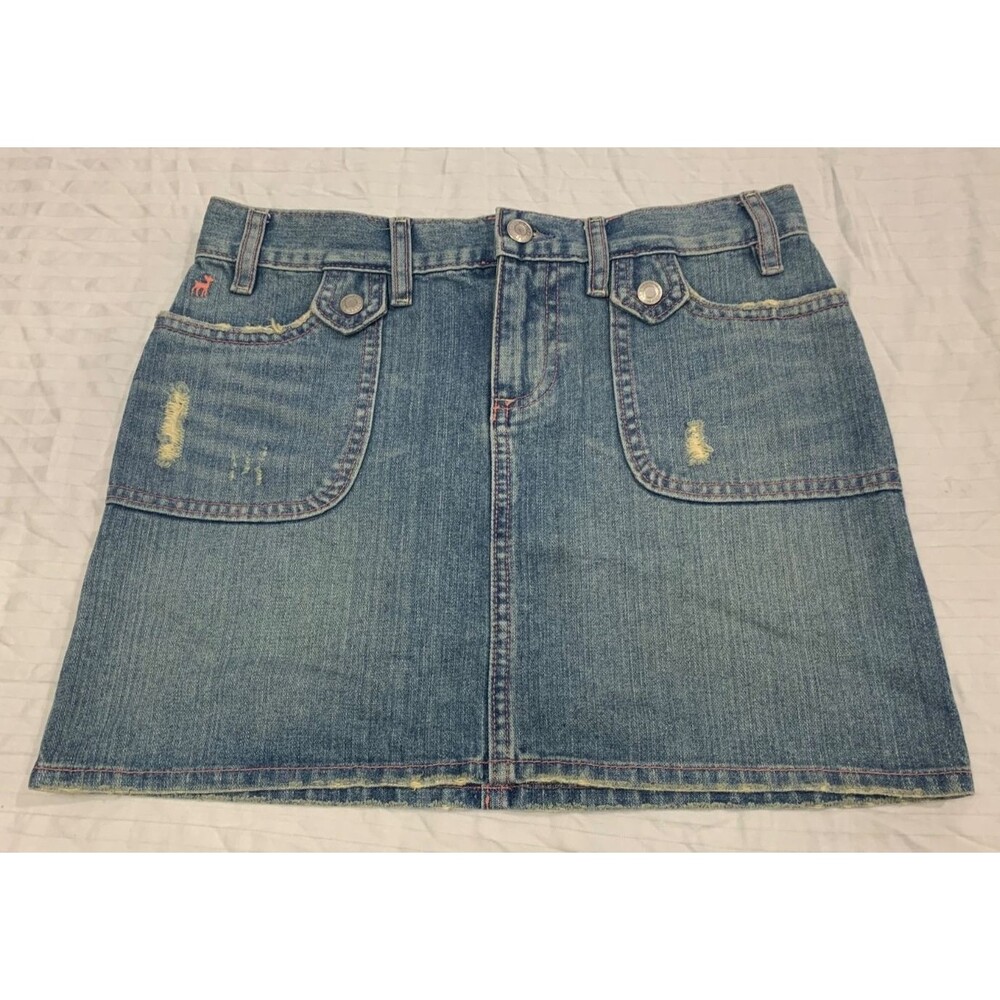 OLD NAVY WOMENS JEANS DISTRESSED SKIRT SIZE 0